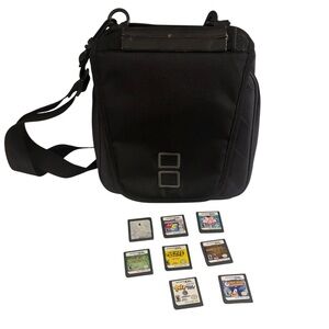 Carry Case / Travel Bag - Nintendo DS, 3DS Organizer 20 Game Holder +8 Games
